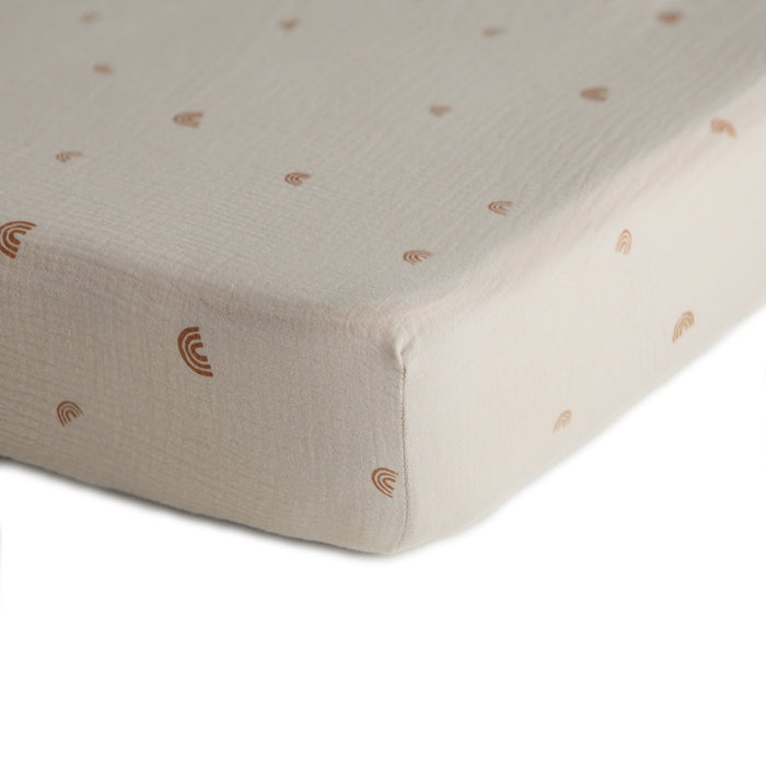 Mushie Mini Muslin Crib Sheet