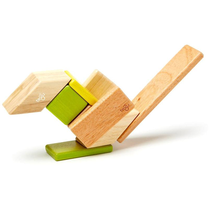 Tegu 14-Piece Magnetic Block Set - Jungle