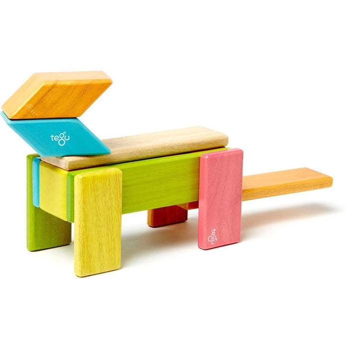 Tegu 14-Piece Magnetic Block Set - Tints