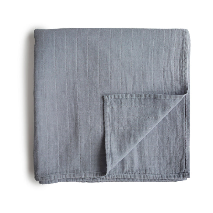 Mushie Organic Cotton Muslin Swaddle Blanket