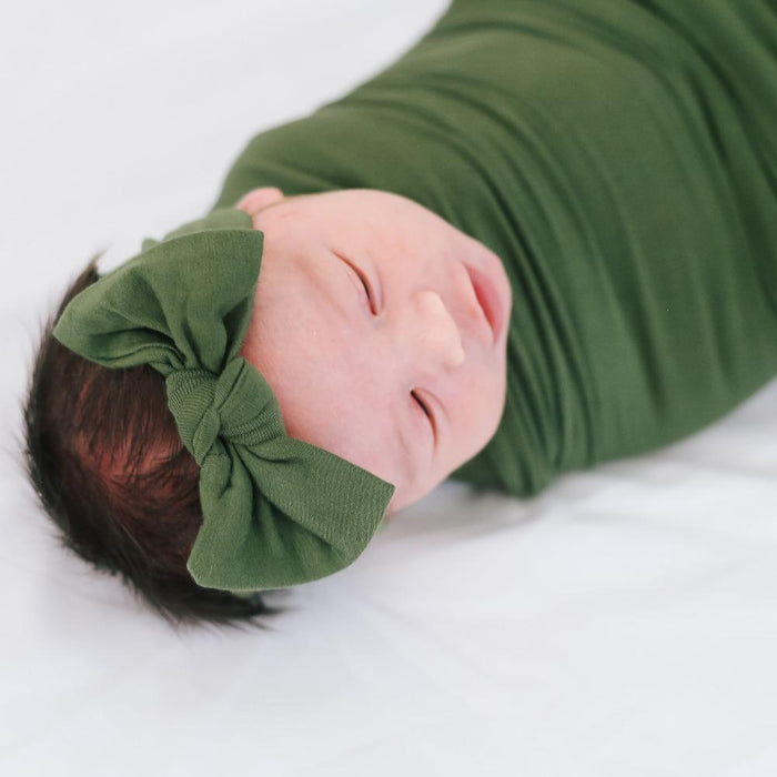 Copper Pearl Knit Swaddle Blanket - Alder