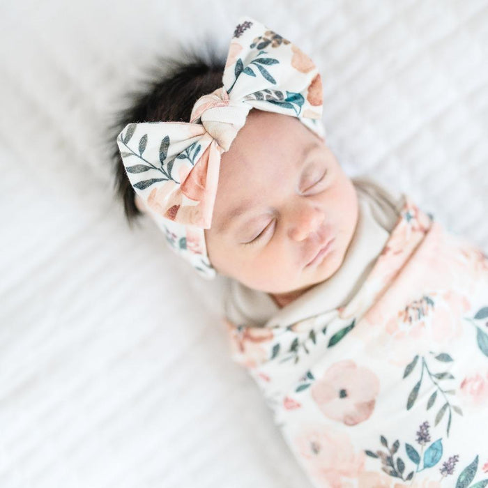 Copper Pearl Knit Headband - Autumn