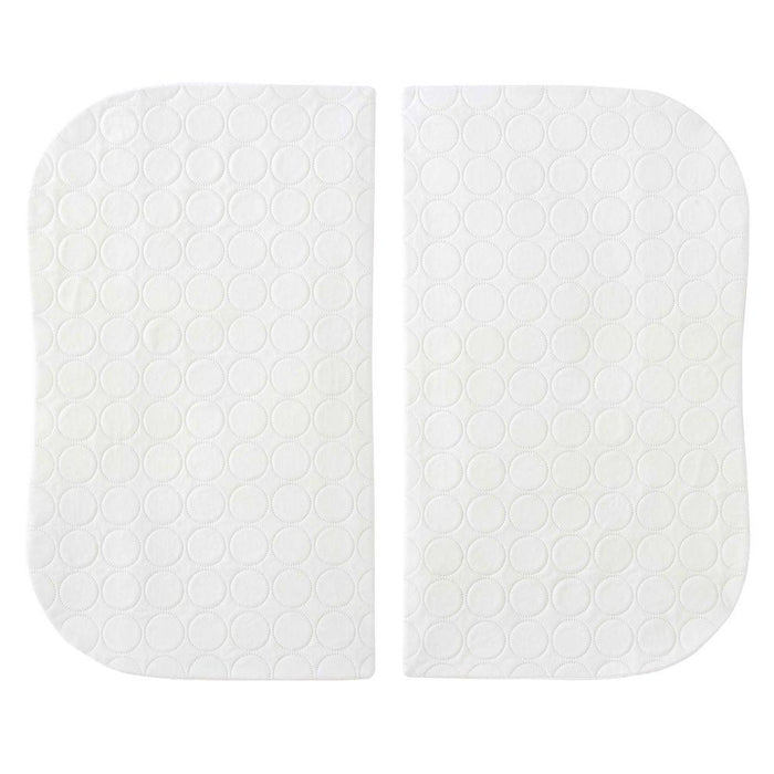 HALO Bassinest White Mattress Pad Twin 2-Pack