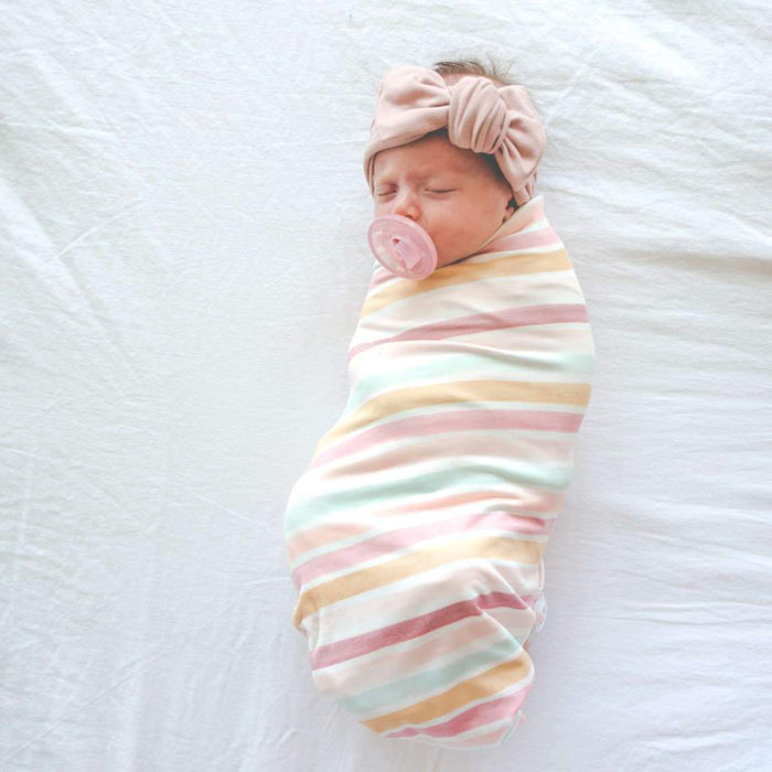 Copper Pearl Knit Swaddle Blanket - Belle