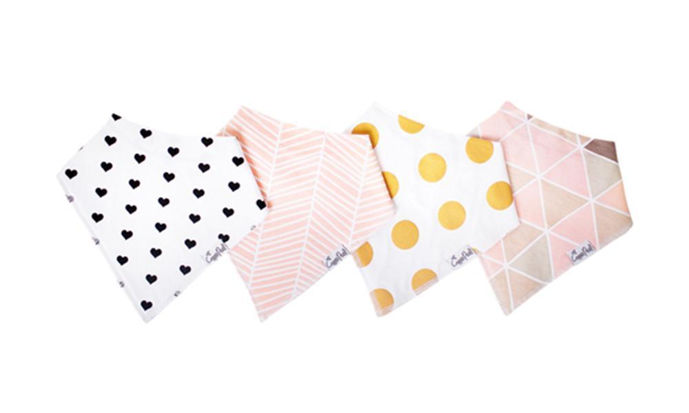 Baby Bandana Bibs - Blush - Copper Pearl - 1