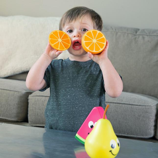 Fat Brain Toys Fruit Friends 3-in-1 Toddler Toy