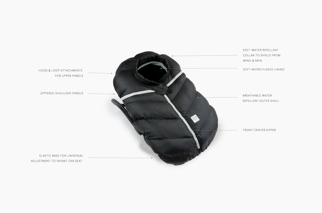 7AM Car Seat Cocoon Footmuff | Velvet