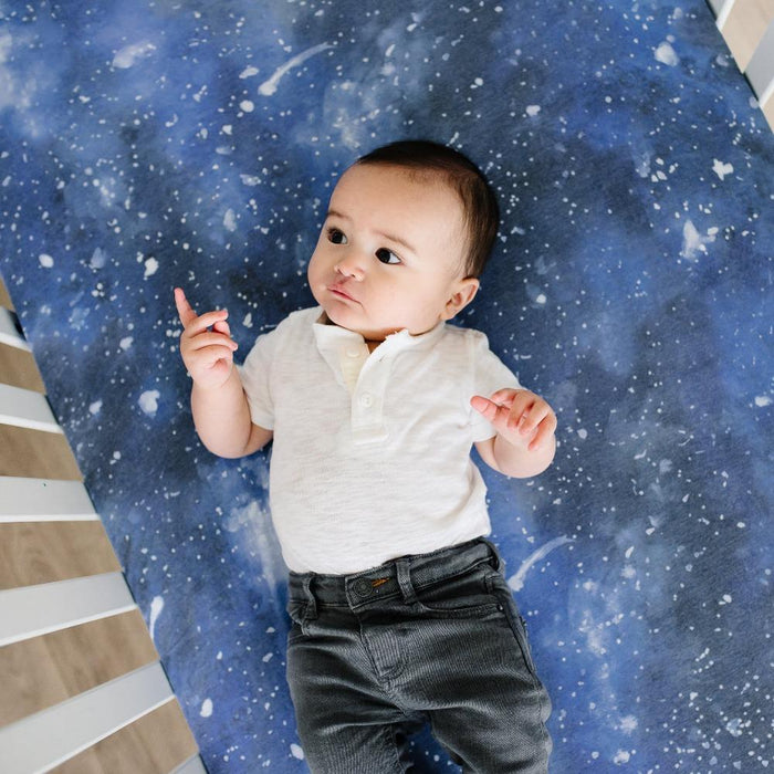 Copper Pearl Premium Crib Sheet - Galaxy