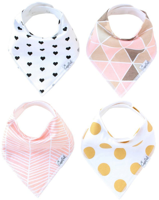 Baby Bandana Bibs - Blush - Copper Pearl - 10