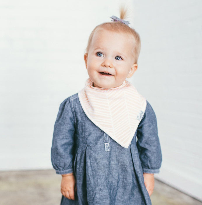 Baby Bandana Bibs - Blush - Copper Pearl - 5