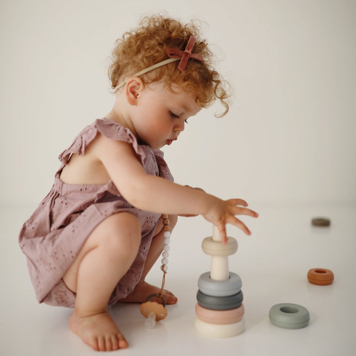 Mushie Stacking Rings Toy