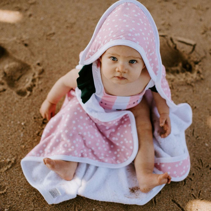 Copper Pearl Muslin Hooded Towel - Lucy