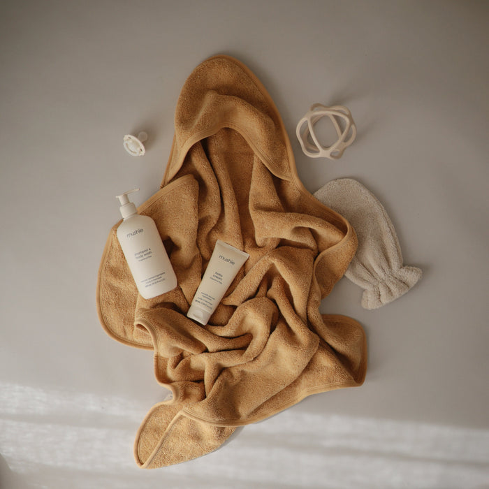 Mushie Organic Cotton Baby Hooded Towel