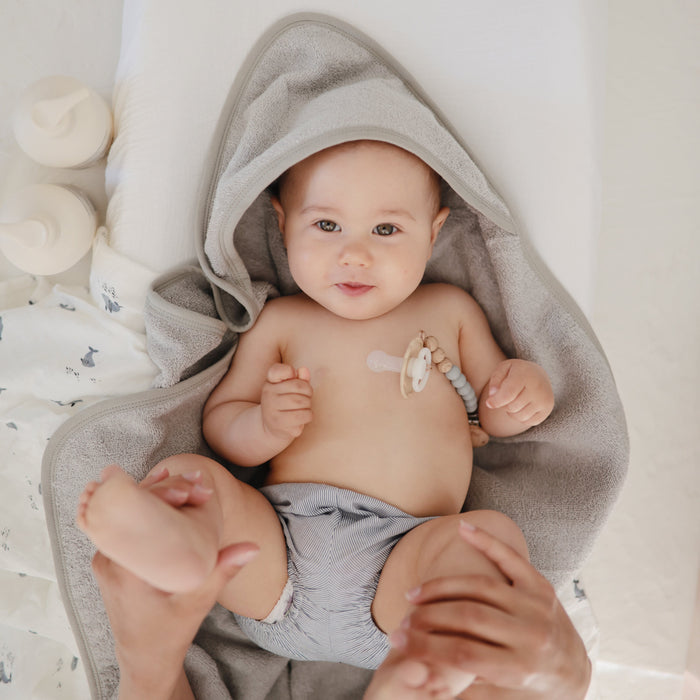 Mushie Organic Cotton Baby Hooded Towel